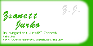 zsanett jurko business card